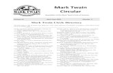 Mark Twain Circular - The Citadel, The Military College of ...faculty.citadel.edu/leonard/a-j01.pdfMark Twain Circular Apr.-Jun. ’01 p. 2 45056 Brecher, James, 1317 Viewtop Drive,