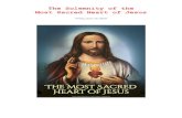 The Solemnity of the Most Sacred Heart of Jesus...Friday, June 19, 2020 Processional Song – (please stand) (Recommended song for home worship only: At the Lamb’s High Feast - #407)