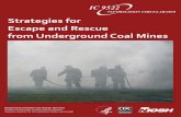 Research Report on Strategies for Escape and Rescue from ... · rescue system. This report focuses on specific guidelines for escape and rescue from underground coal mines during