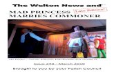 MAD PRINCESS MARRIES COMMONER - Welton · 2019-11-22 · MAD PRINCESS MARRIES COMMONER The Pauper ... Yoga provides a sense of clarity, a space where, one is not troubled by the ...