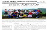 Fisheries, Wildlife, and Conservation Biology ... Fisheries, Wildlife, and Conservation Biology 2 A total of 34 Fisheries, Wildlife, and Conservation Biology students attended the