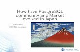 How have PostgreSQL community and Market evolved in Japan · to promote PostgreSQL to people who are not familiar with English beginners of PostgreSQL in ML and seminars – Beginners
