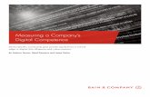 Measuring a Company’s Digital Competence · positioned to succeed in the face of digital disruption and where digital can really transform its business to unlock value. † Once