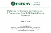 Materials for Extreme Environments: A Perspective from DOE ... · Proposed Research Directions: Advanced Nuclear Energy (Kurt Edsinger, EPRI ) – Materials Degradation Mechanisms