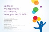 Epilepsy Management: Treatments, emergencies, SUDEP-+epilepsy... · 2016-08-16 · Epilepsy Management: Treatments, emergencies, SUDEP Rebecca J. Schultz PhD, RN, CPNP Assistant Professor,