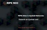 RIPE Atlas in Eyeball Networks€¦ · •RIPE Atlas measures traffic paths and not traffic volume •RIPE Atlas vantage points are a biased sample of connectivity in a country •Geolocation