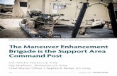 The Maneuver Enhancement Brigade is the Support Area … · 2019-06-17 · 116 July-August 2019 MILITA EEW The Maneuver Enhancement Brigade is the Support Area Command Post Col. Patrick