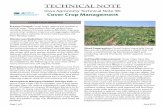 COVER CROP BENEFITS...See Reference: (SARE) “Managing Cover Crops Profit-ably, 3rd edition”, page 122, Nodulation and Chart 3B. planting. Weed Suppression: Cereal Grains, especially