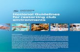 National Guidelines for restarting club environments€¦ · XXXX NATIONAL GUIDELINES SWIMMING AUSTRALIA 5 RECOMMENDATIONS AND CHECKLIST NATIONAL GUIDELINES SECTION C Recommendations
