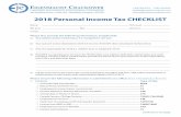 2018 Personal Income Tax CHECKLIST...4 2018 Personal income tax checklist 8. Other items (continued): US and other foreign source income (submit slips), see foreign reporting requirements