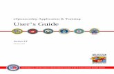 eSponsorship Application & Training User s Guide...eSponsorship Application & Training User’s Guide | Version 3.4 – February 2015 10 The Tools page has many documents available