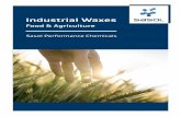 Food & Agriculture - Sasol · Industrial Waxes – Food & Agriculture About us About us Sasol’s Performance Chemicals business unit markets a broad portfolio of organic and inorganic