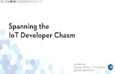 Spanning the IoT Developer Chasm · Spanning the IoT Developer Chasm Kris Borchers Executive Director – JS Foundation. @the_jsf • @kborchers. The Developer Chasm in IoT Microcontrollers