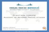 Client-side threats: Anatomy of Reverse Trojan attacks · 2011-06-17 · Client-side threats: Anatomy of Reverse Trojan attacks Frédéric BOURLA Head of Ethical Hacking Department