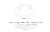 Technology, Standards and Business …a complex relationship · Technology, Standards and Business …a complex relationship IEEE 802 LAN/MAN as an example February 2004 Standards