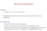 Announcements - McMaster Universityclemene/1LS3/lectures/1ls3_week2.pdf · Announcements Topics: - sections 1.3, 2.1, 1.4, and 2.2 * Read these sections and study solved examples
