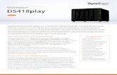 DiskStation DS418play - global.download.synology.com · tijdsinterval van 5 minuten zonder beslag te leggen op een gigantische ... Maximum aantal IP-camera's: 25 (totaal van 750 FPS