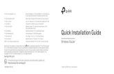 Quick Installation Guide - TP-Link...2020/01/02  · TP-Link IBERIA,S.L. Calle Quintanavides 17, 3º E, 28050 Madrid, Spain TP-Link Netherlands B.V. Archimedesbaan 18, 3439 ME Nieuwegein