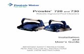 Robotic Inground Pool Cleaners 720-730.pdf · The Prowler 720 and 730 pool cleaners are designed and manufactured to provide many years of safe and reliable service when installed,