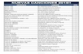 NUEVAS CANCIONES 2015!! · ROMEO SANTOS CANCIONCITAS DE AMOR (Video Original) EV-3965 ROMEO SANTOS ERES MIA (Video Original) EV-3966 ROMEO SANTOS HILITO (Video Original) EV-3967 MARC