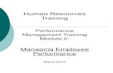 Human Resources Training - Western Oregon …wou.edu/hr/files/2015/10/PerformanceMgtTrng-Final-Mar10.pdfHuman Resources Training Performance Management Training Module 2: Managing