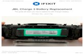 Written By: Jack Ng - Amazon Web Services...JBL Charge 3 Battery Replacement This guide will teach you how to replace the JBL Charge 3 battery. Written By: Jack Ng JBL Charge 3 Battery