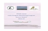 Little Penguin Monitoring Program Season Report 2012-13natureglenelg.org.au/wp-content/uploads/2013/05/NGT_Summary-Re… · Middle Island Little Penguin Monitoring Program. Season