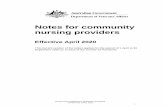 Notes for community nursing providers · 7.3.3 Post-operative eye drops 24 ... 7.6.1 Assessment 29 7.6.2 Palliative Care 30 ... 3.1.2 The Community Nursing Management Plan 79 3.1.3