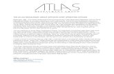 Atlas PressRelease COO SalvatoreFeli 022017 · The Atlas Restaurant Group currently owns and operates Ouzo Bay Greek Kouzina, Azumi, Loch Bar and Harbor East Deli in Baltimore's Harbor