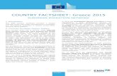 COUNTRY FACTSHEET: Greece 2015 - European Commission · newspaper Athens Voice published a fourfold leaflet with ... Thessaloniki began its operations. Greece has committed to increase