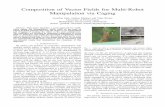 Composition of Vector Fields for Multi-Robot Manipulation via … · 2019-08-31 · Composition of Vector Fields for Multi-Robot Manipulation via Caging Jonathan Fink, Nathan Michael