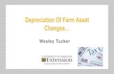 Depreciation Of Farm Asset - University of Missouriextension.missouri.edu/scott/documents/Ag/Farm-Tax... · Vehicle Depreciation Rules ~ Over-the-road = designed to tow a trailer