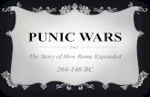 Punic Wars - Home - Warren County Public Schools · PUNIC WARS The Story of How Rome Expanded 264-146 BC. EMPIRES PRIOR TO THE WARS. FIRST PUNIC WAR T The war was fought because both