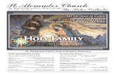 The Holy Family of Jesus, Mary & Joseph December 2019 · The Holy Family of Jesus, Mary & Joseph December 29, 2019 St. Alexander Parish Administration Directory Parish Administrative