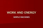 WORK AND POWER - Cloud Object StorageWORK It takes energy to move something. –The energy required to move it is called work. Work is force applied over a distance. W = F x d He may