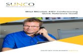 Mitel MiCollab AWV Conferencing Quick Reference Guide€¦ · MiCollab Audio, Web and Video Conferencing (MiCollab AWV) allows you to schedule and manage your audio, web and video