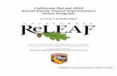 California ReLeaf 2019 Social Equity Forest Improvement ... · California ReLeaf’s guidelines and application for the 2019 Social Equity Forest Improvement Grant Program reflect