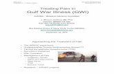Treating Pain in Gulf War Illness (GWI) - VA.gov Home · Presentation 4 - J. Wesson Ashford RAC-GWVI Meeting Minutes September 22-23, 2014 Treating Pain in Gulf War Illness (GWI)