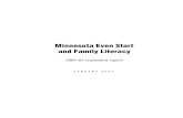 Minnesota Even Start and Family Literacy 2001-02 ... · Minnesota Even Start and Family Literacy Wilder Research Center, January 2003 2001-02 evaluation report . Figures ... Literacy