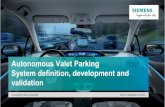 Autonomous Valet Parking validation · Autonomous Valet Parking: challenges While parking lots are trickyfor human drivers, they’re even more of a handful for autonomous vehicle.