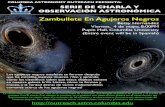 Zambullete En Agujeros Negros - outreach.astro.columbia.eduoutreach.astro.columbia.edu/images/posters/2018/... · COLUMBIA ASTRONOMY OUTREACH PRESENTA: SERIE DE CHARLA Y OBSERVACIÓN