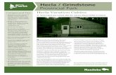 Hecla / Grindstone Provincial Park€¦ · More information on the vacation cabins and Hecla/Grindstone Provincial Park is available on request from the park office. N amed after