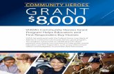 COMMUNITY HEROES GRANT $8,000 - Virginia Association of … · 2019-11-14 · Community Heroes Grant Program Highlights: For first-time purchase transactions only (no refinances).