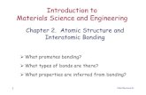 Introduction to Materials Science and Engineeringocw.snu.ac.kr/sites/default/files/NOTE/5900.pdf · Introduction to Materials Science and Engineering Chapter 2. Atomic Structure and