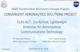 CLAS-ACT: Conformal, Lightweight Antennas for Aeronautical Communications Technology · 2019-03-01 · . 0. CLAS-ACT: Conformal, Lightweight Antennas for Aeronautical Communications