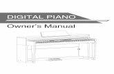 DIGITAL PIANO Owner’s Manual · 22. VOICE Select Buttons Select directly a preset voice. When [SHIFT] is released: 15. [VOICE] Button Enter the voice mode. 16. [VOICE DEMO] Button