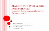 Making the Web Work for Science: The Content Providers ... · REVIEWS OROC DISCOVERY .netics nature REVIEWS CANCER NNJROLOGY Kidney nature physics nature'S tonics . publications Adva