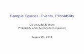 CS 3130/ECE 3530: Probability and Statistics for Engineers ...jeffp/teaching/cs3130/... · Probability and Statistics for Engineers August 28, 2014. Sets Deﬁnition A set is a collection