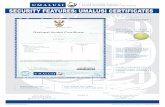SECURITY FEATURES: UMALUSI CERTIFICATES · 2019-05-29 · Each certificate has a unique serial number at the bottom right corner. Umalusi name and logo at the bottom of the document.