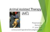 Animal Assisted Therapy (AAT) · Fine 2000, Animal and therapist: Incorporating animals an in outpatient psychotherapy. In fine, A (ed.) Handbook on animal-assisted therapy: Theoretical